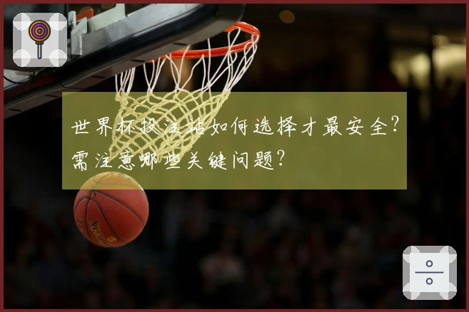 世界杯投注站如何选择才最安全？需注意哪些关键问题？